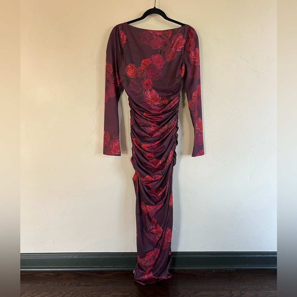 House of CB Bodycon Ruched Floral Dress M